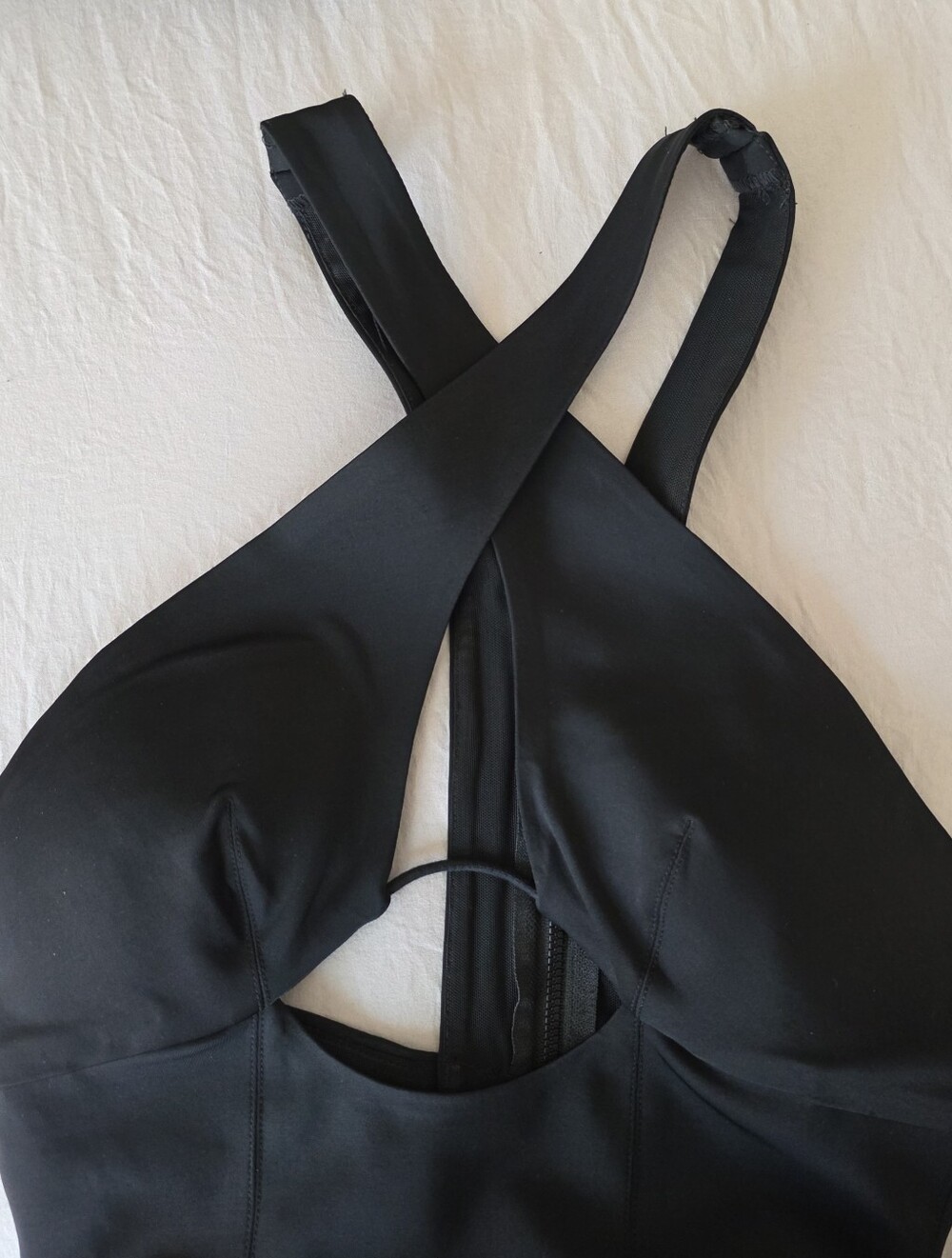 Shakuhachi | Black Criss-Cross Midi Dress